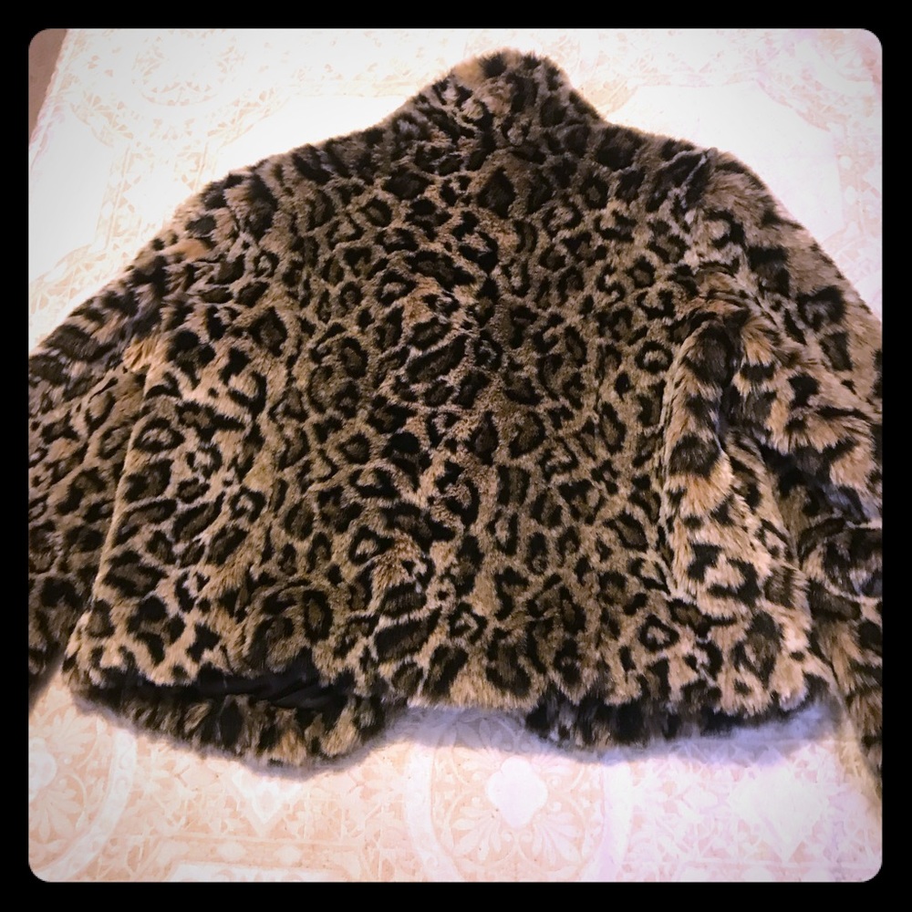 Leopard fur jacket